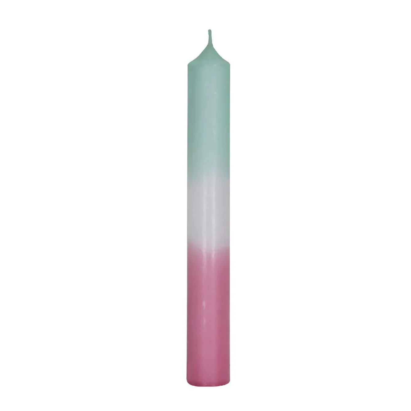 Outlet NANU-NANA Stabkerze Dip-Dye, Mint/altrosa, 18 Cm