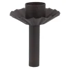 Best NANU-NANA Stabkerzenhalter Stecker, Riffel, Dunkelbraun