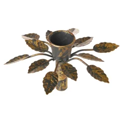 Fashion NANU-NANA Stabkerzen-Stecker Blatt, Antik/bronze