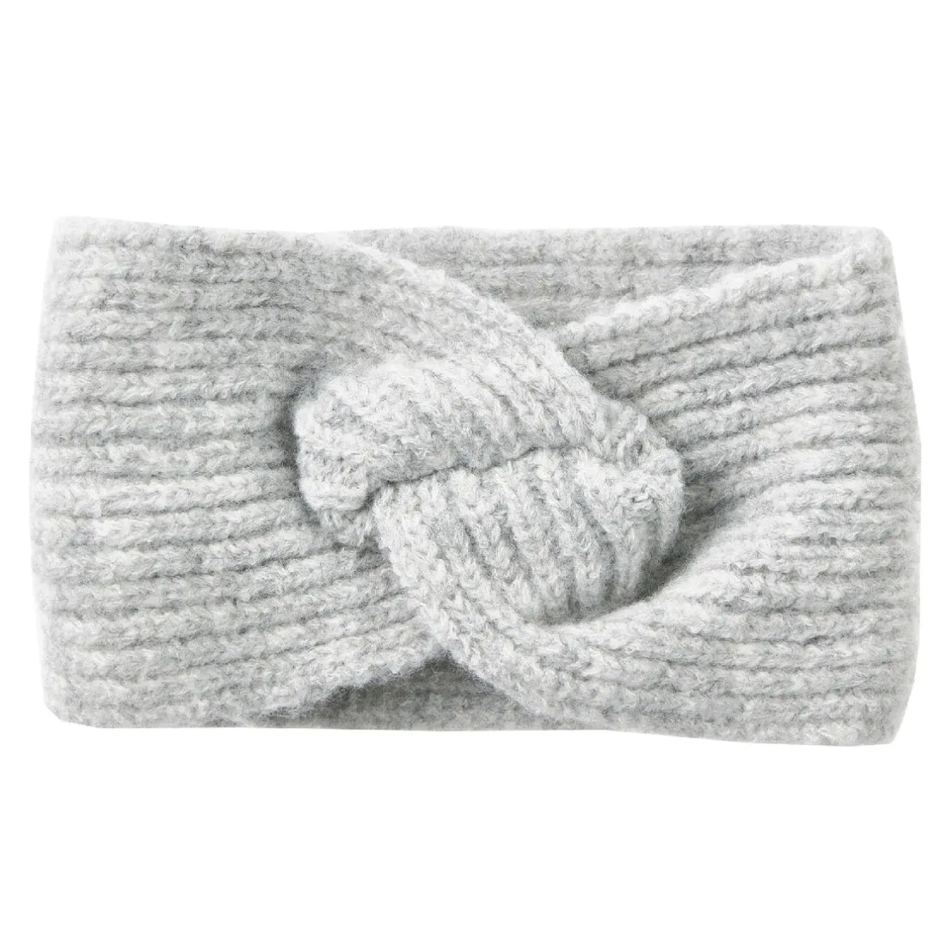 Discount NANU-NANA Stirnband Melange Mit Knoten, Hellgrau