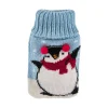 Clearance NANU-NANA Strick-Taschenwärmer Pinguin/blau, 13 Cm
