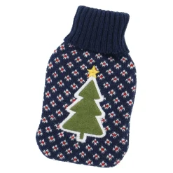 Sale NANU-NANA Strick-Taschenwärmer Weihnachtsbaum, Blau, 13 Cm