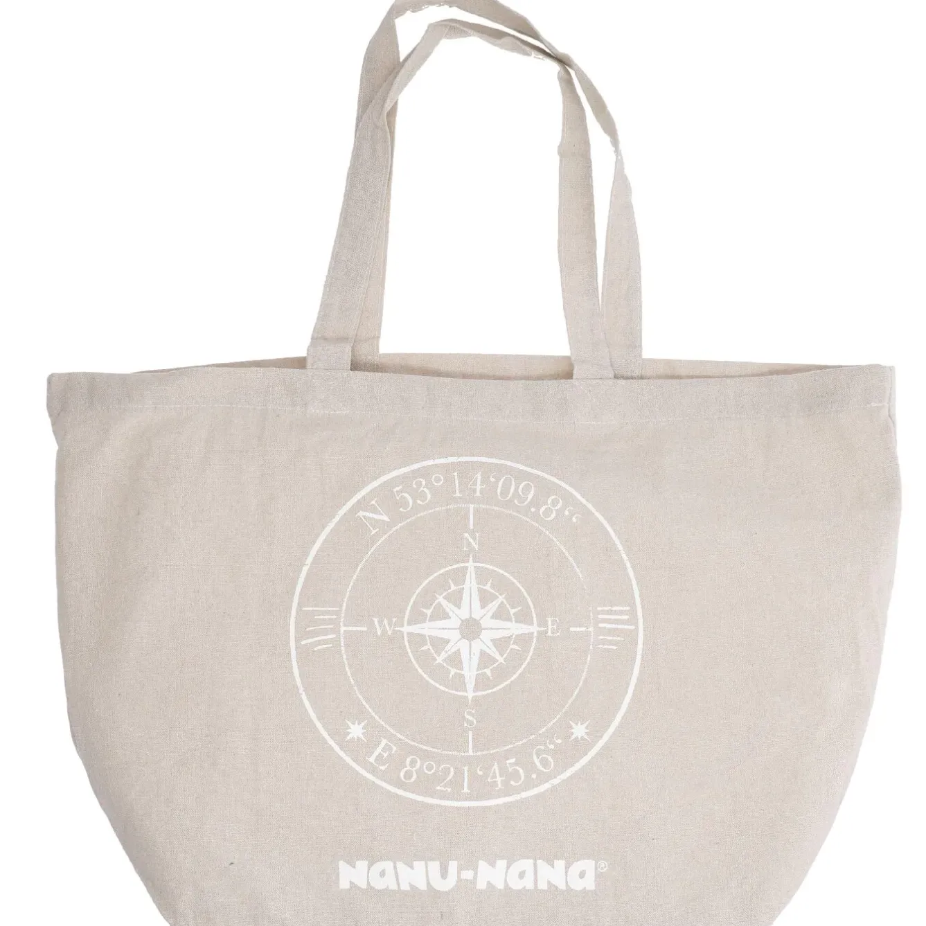 Outlet NANU-NANA Tasche , Kompass, Natur, 60 X 37 Cm