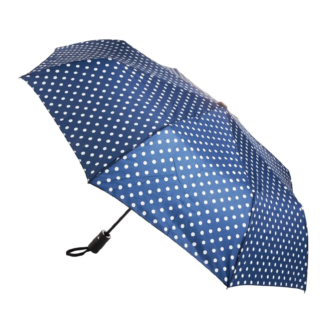 Hot NANU-NANA Taschenschirm Punkte, Blau/weiß