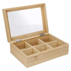 Clearance NANU-NANA Tee-Box Bambus, 23 X 16 X 7.5 Cm