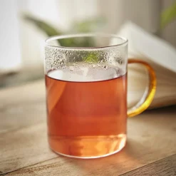 Sale NANU-NANA Teeglas Boro, Farbhenkel/braun, 400 Ml