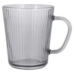 Fashion NANU-NANA Teeglas Rillen, Grau, 300 Ml
