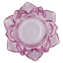 Outlet NANU-NANA Teelichthalter Lotus, Lila, 11 X 5.5 Cm