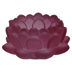 Fashion NANU-NANA Teelichthalter Lotus, Lila, 9 X 4.3 Cm