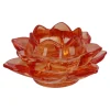 Online NANU-NANA Teelichthalter Lotus, Orange, 11 X 5.5 Cm