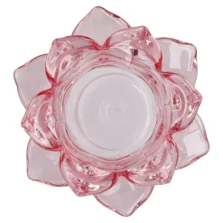 Fashion NANU-NANA Teelichthalter Lotus, Rosa, 11 X 5.5 Cm