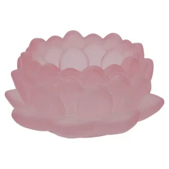 Fashion NANU-NANA Teelichthalter Lotus, Rosa, 9 X 4.3 Cm