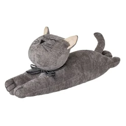 Hot NANU-NANA Türstopper Katze, Liegend/dunkelgrau, 38 Cm