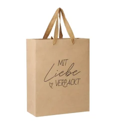Fashion NANU-NANA Tüte Kraft, Mit Liebe Verpackt, 28 Cm