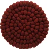 Discount NANU-NANA Untersetzer Filzkugeln, Dunkelrot , 20 Cm