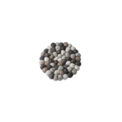 Discount NANU-NANA Untersetzer Filzkugeln, Grau, 10 Cm