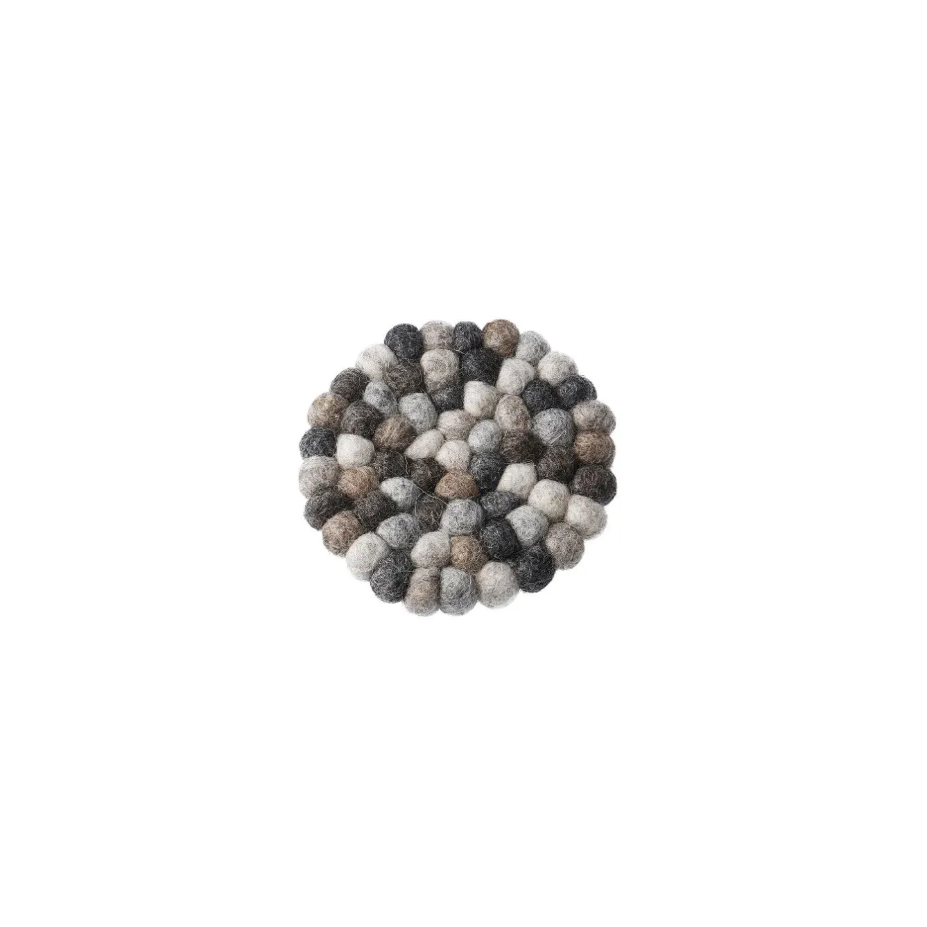 Discount NANU-NANA Untersetzer Filzkugeln, Grau, 10 Cm