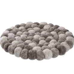 Hot NANU-NANA Untersetzer Filzkugeln, Taupe Mix, 20 Cm