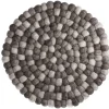 Hot NANU-NANA Untersetzer Filzkugeln, Taupe Mix, 30 Cm