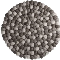 Hot NANU-NANA Untersetzer Filzkugeln, Taupe Mix, 30 Cm