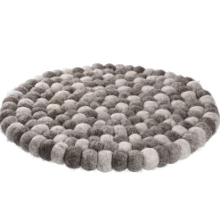 Hot NANU-NANA Untersetzer Filzkugeln, Taupe Mix, 30 Cm