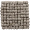 Outlet NANU-NANA Untersetzer Filzkugeln,eckig, Uni Helltaupe, 18 Cm