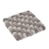 Hot NANU-NANA Untersetzer Filzkugeln,eckig, Taupe Mix, 18 Cm