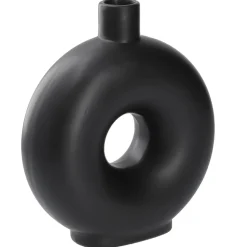 Clearance NANU-NANA Vase Loch, Schwarz, 20 Cm