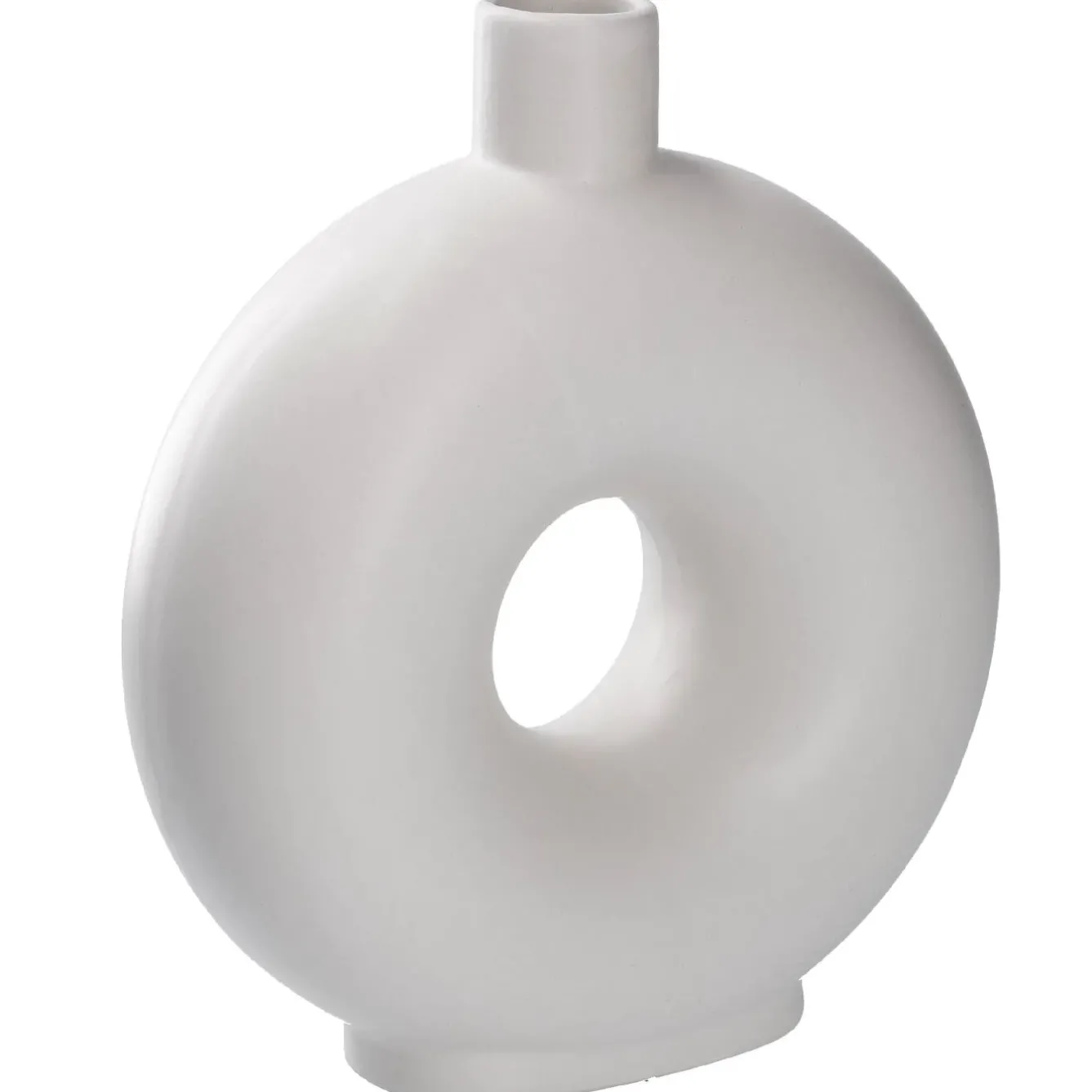 Discount NANU-NANA Vase Loch, Weiß, 20 Cm