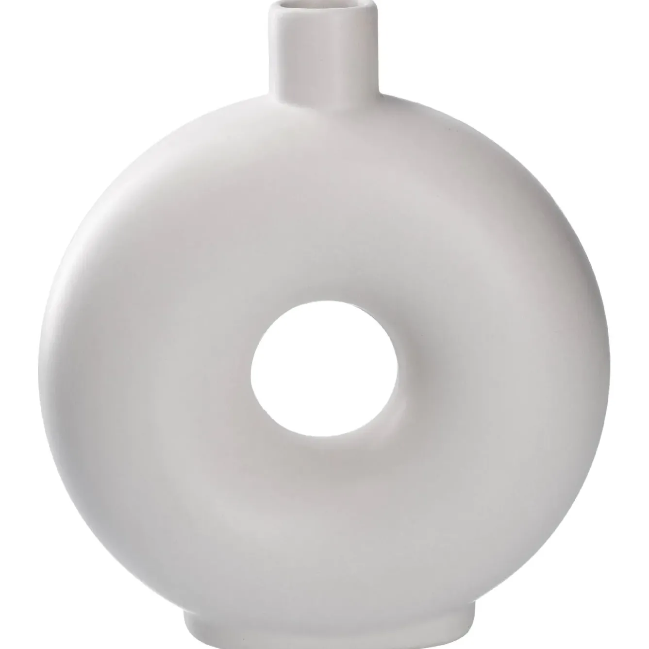 Discount NANU-NANA Vase Loch, Weiß, 20 Cm