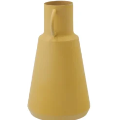 Outlet NANU-NANA Vase Metall, Hoch/gelb, 19.5 Cm