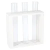 Fashion NANU-NANA Vase Reagenzglas 3 Stück In Weißem Holzständer, 19 Cm