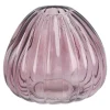 New NANU-NANA Vase Rillen, Beere/bauchig, Höhe 7.5 Cm