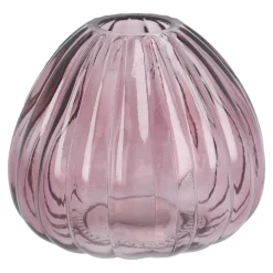 New NANU-NANA Vase Rillen, Beere/bauchig, Höhe 7.5 Cm