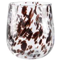 New NANU-NANA Vase Tupfen, Bauchig/braun, 16 Cm