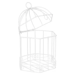 Clearance NANU-NANA Vogelkäfig, Sechseckig, Weiß, 18 Cm