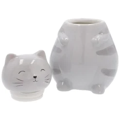 Outlet NANU-NANA Vorratsdose Katze, Grau, 20 Cm