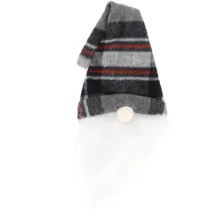 Best NANU-NANA Weinflaschen-Hut Wichtel, Karo Rot/weiß/grau