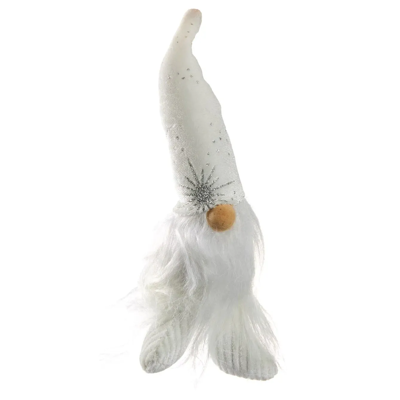 Clearance NANU-NANA Wichtel Glitter, Weiß, 21 Cm