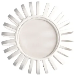 Fashion NANU-NANA Windlicht Metall, Weiß, 10 X 8 Cm