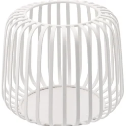 New NANU-NANA Windlicht Metall, Weiß, 15 X 12.5 Cm