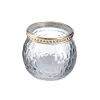 Clearance NANU-NANA Windlicht Saira, Metallrand, Klar/Wabe, 5 Cm