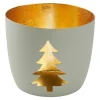 Best NANU-NANA Windlicht Spruch/Xmas, Tanne/hellgrau, 10 X 8.5 Cm