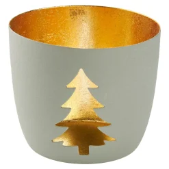 Best NANU-NANA Windlicht Spruch/Xmas, Tanne/hellgrau, 10 X 8.5 Cm