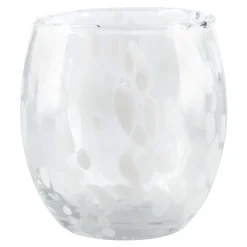Outlet NANU-NANA Windlicht Tupfen, Bauchig/weiß, 12 Cm